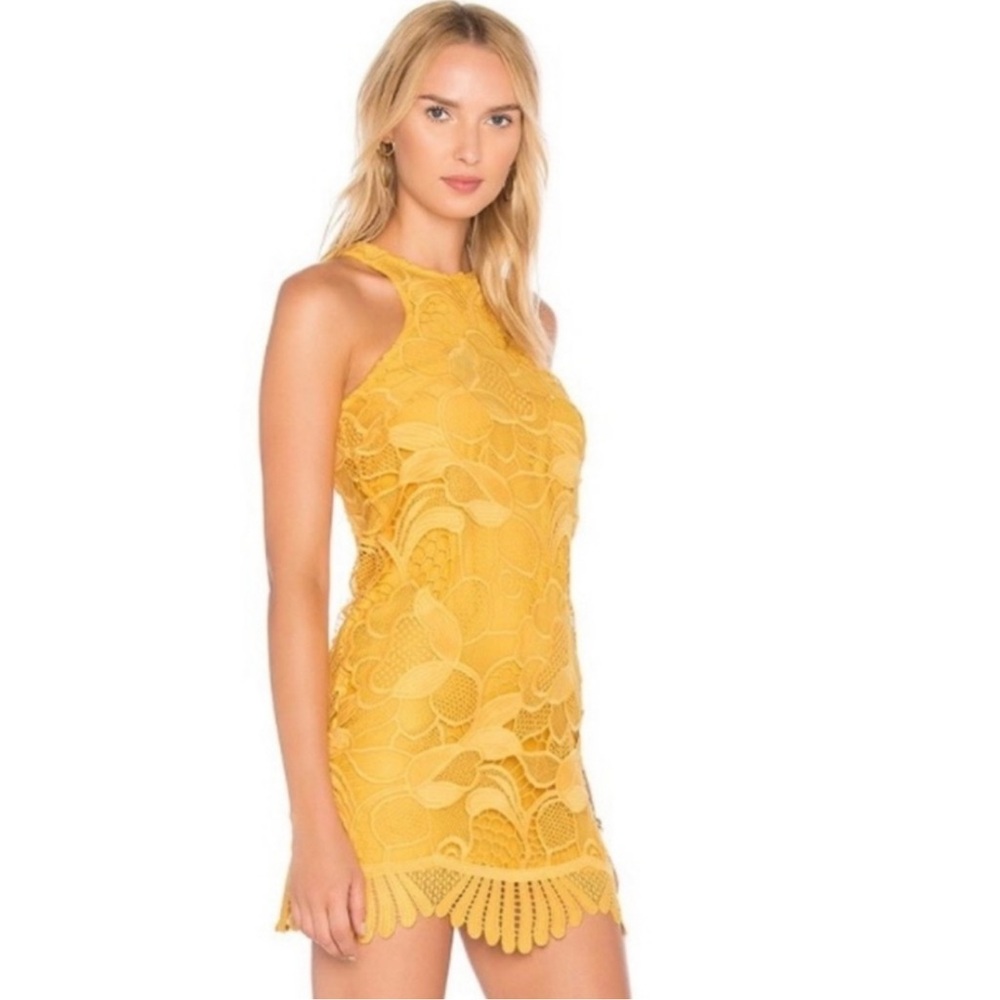 Lovers + Friends Revolve Caspian Yellow Dress